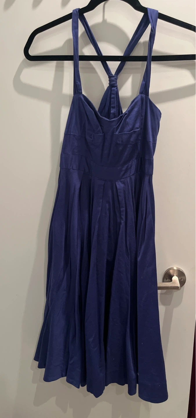 C'est Moi electric Blue Halter Dress - Size S 🏆 - photo 3