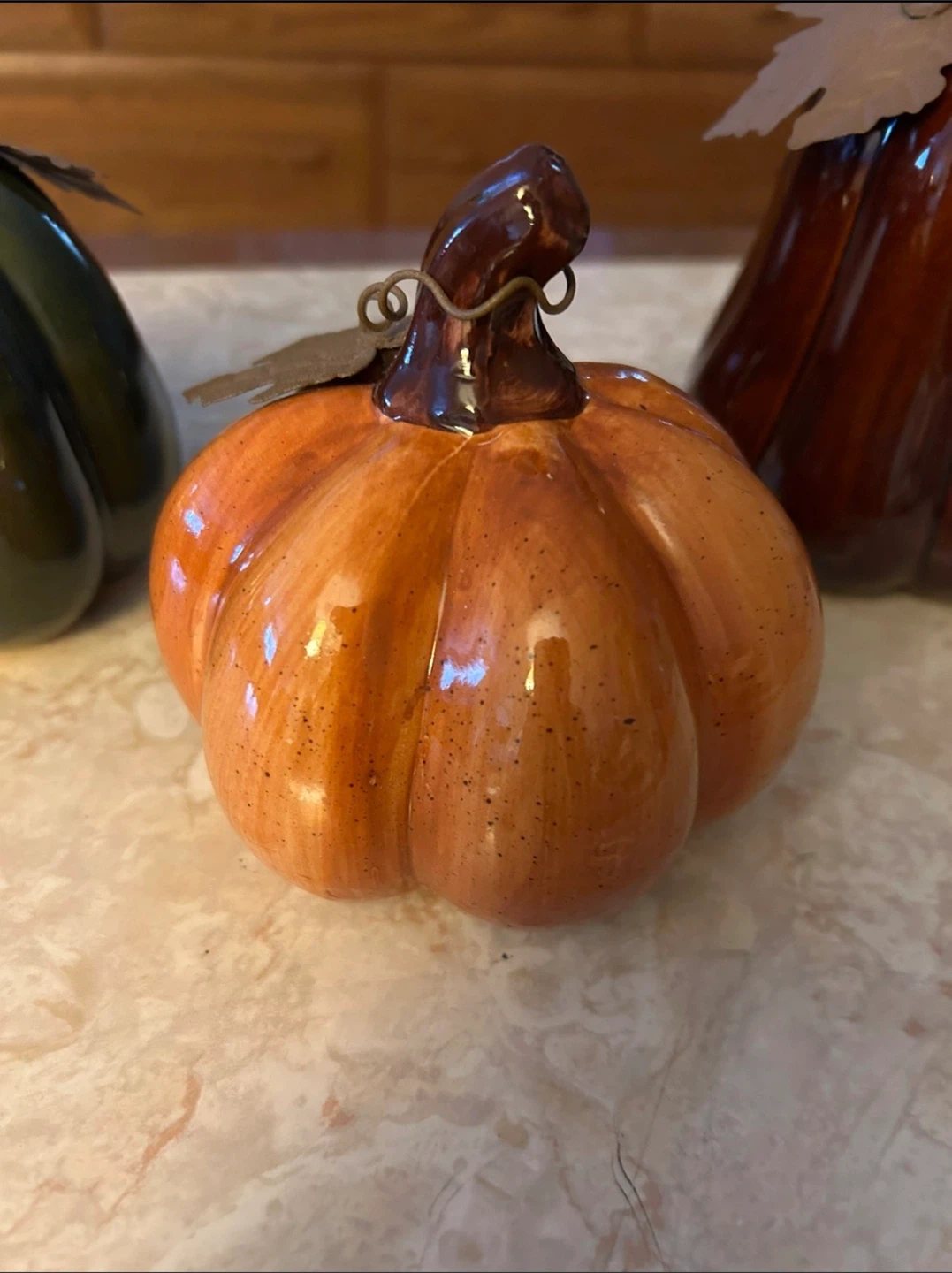 🏆Set of 3 Ceramic Pumpkins - photo 4