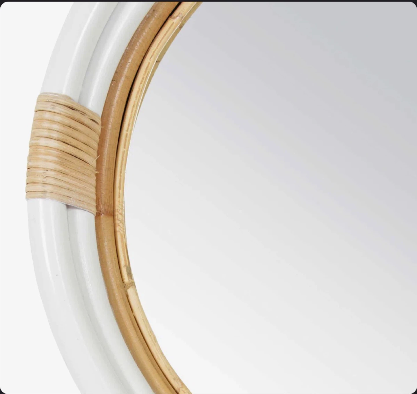 Bay Isle Home Michael Round Rattan Mirror - photo 5