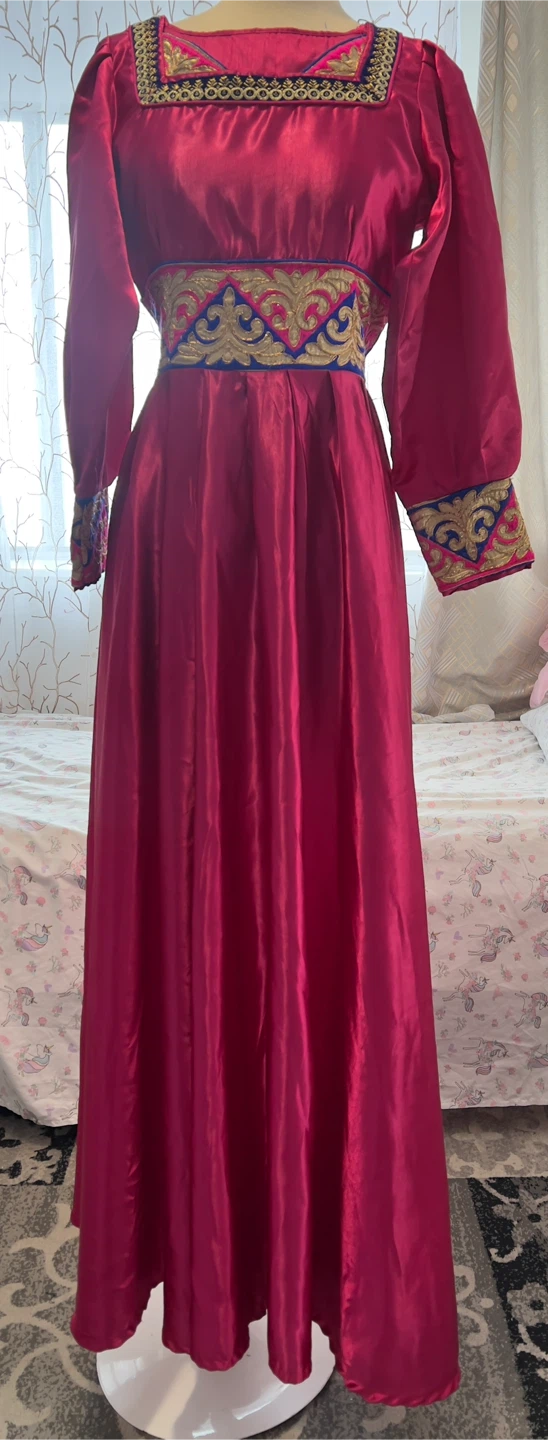 Women's Kaftan Dress - Fuchsia