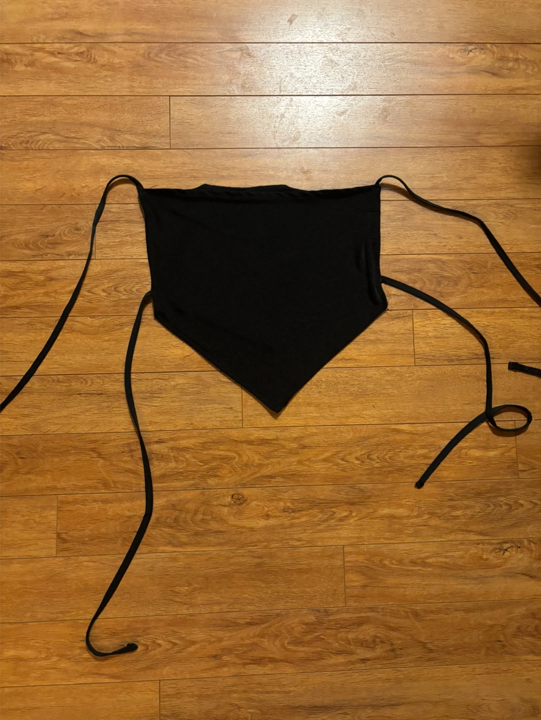 Wet Seal Black Halter Neck Bandana Top - Size Medium