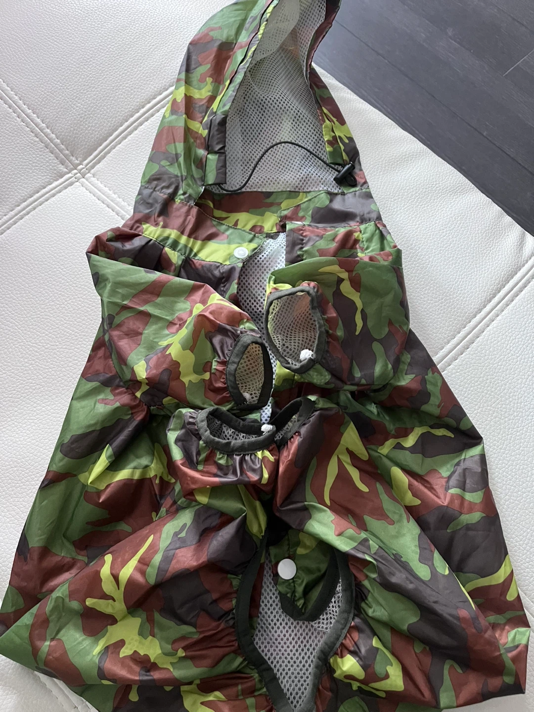 Camouflage Dog Raincoat Hooded Jacket - photo 3