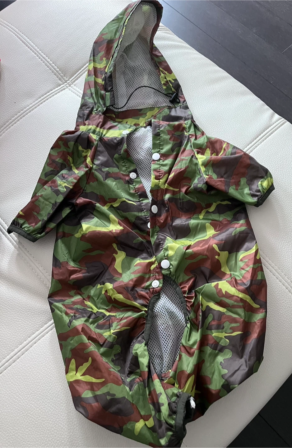 Camouflage Dog Raincoat Hooded Jacket