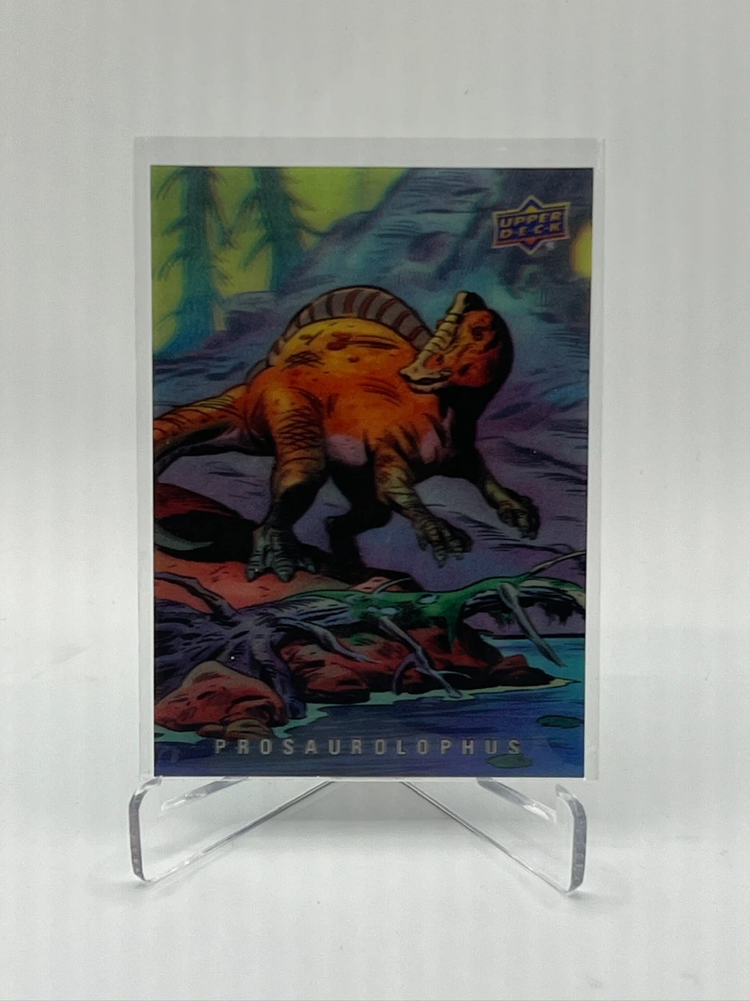 🏆 Upper Deck 3-D Dinosaur Prosaurolophus card