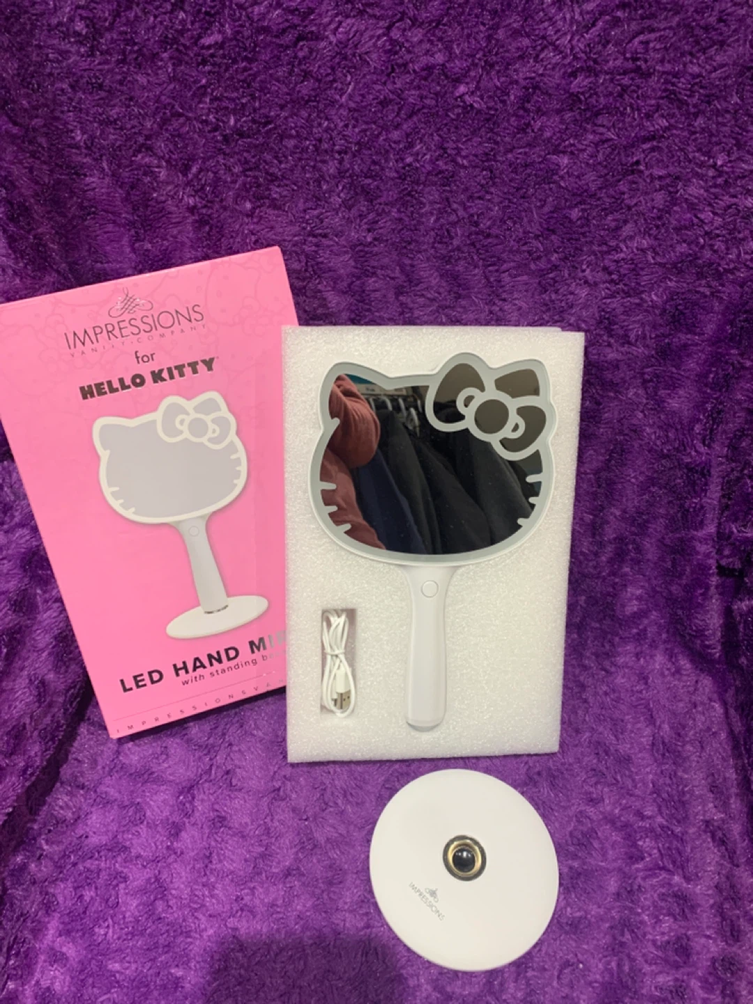 Impressions for Hello Kitty LED Hand Mirror with Standing Base