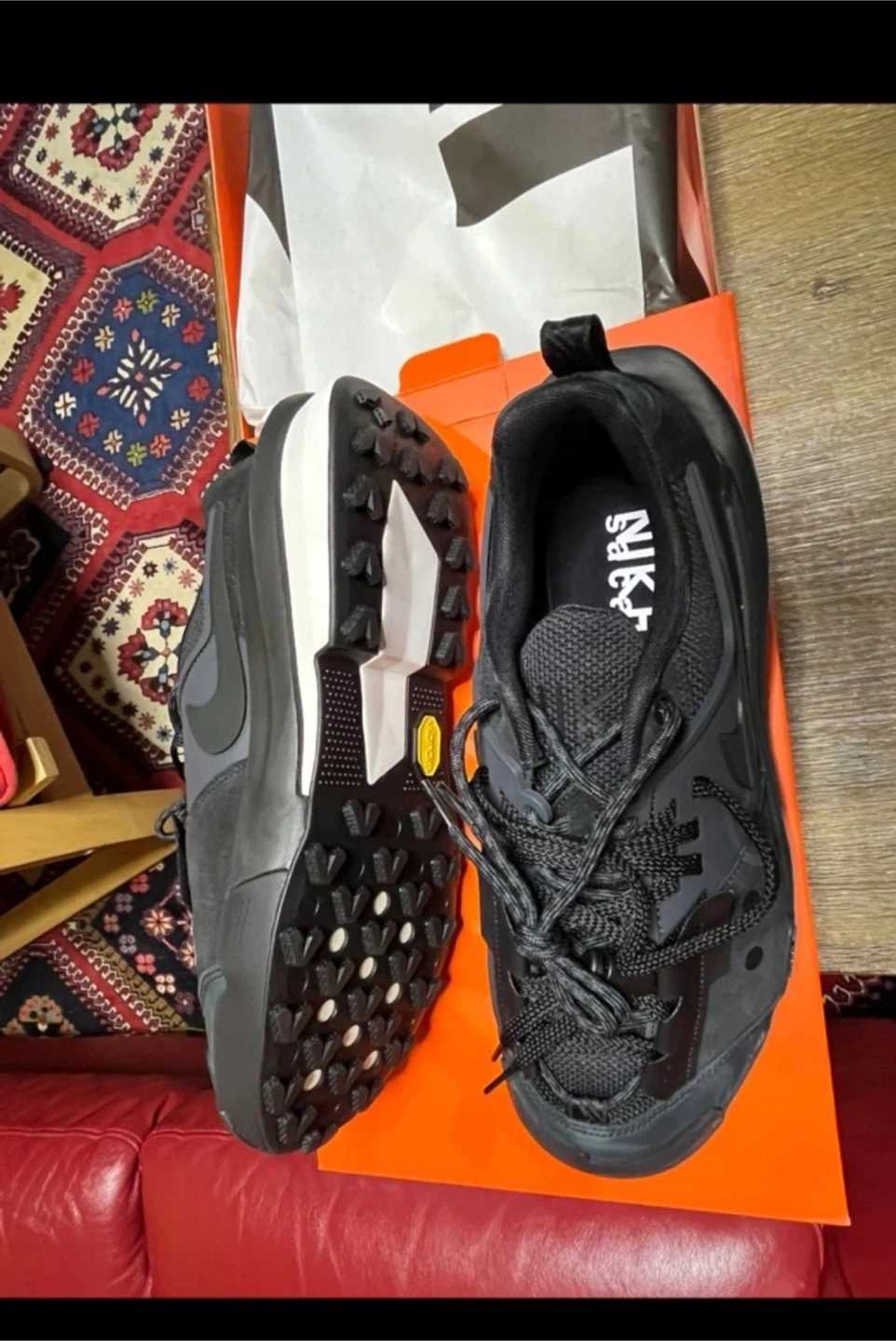 Nike Zegamadome Black Anthracite Sacai Shoes Size 10.5 Brand new - photo 5