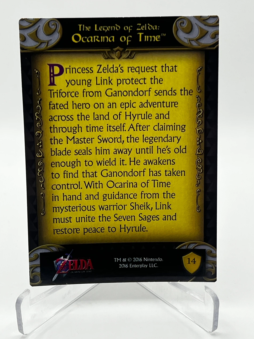 🏆 The Legend of Zelda Ocarina of Time #96 Foil Card M/NM - photo 2