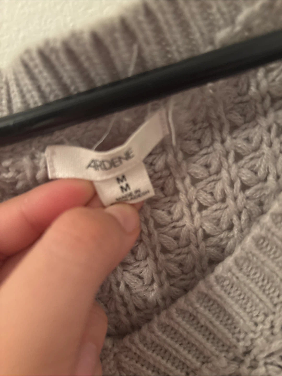 Ardenne Grey Knit Sweater Size M - photo 2
