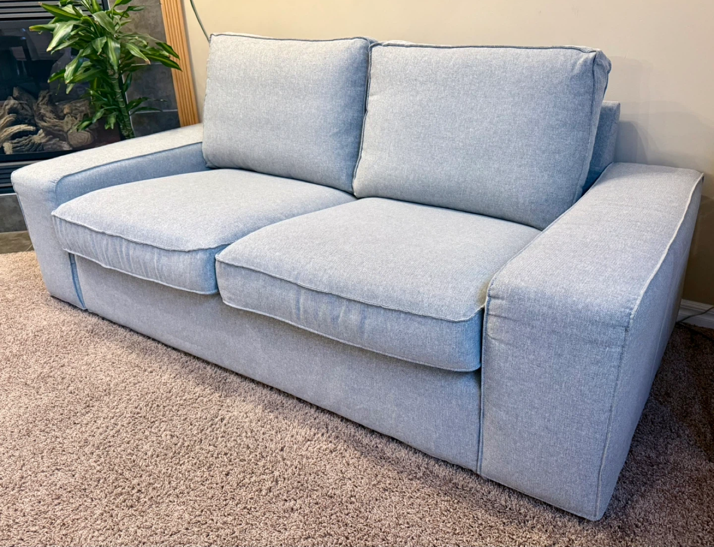 IKEA KIVIK Loveseat in Tibbleby beige/gray