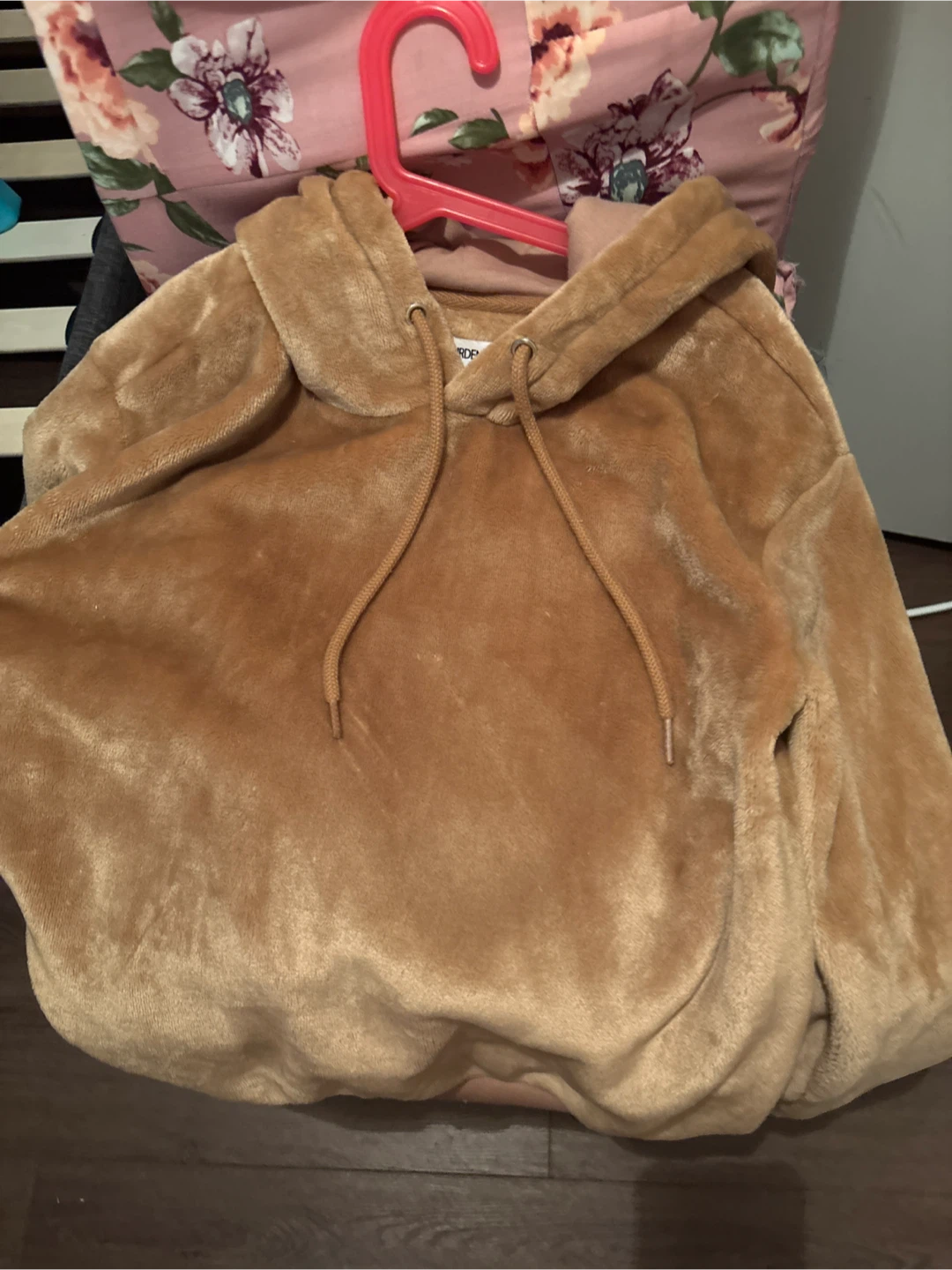 Women's Tan Fleece Hoodie - photo 3