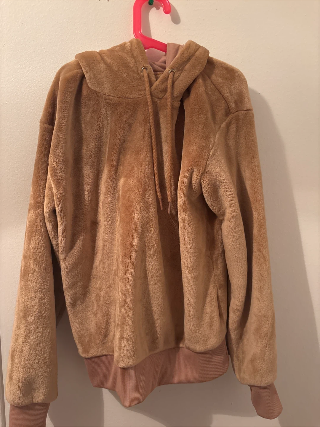 Women's Tan Fleece Hoodie
