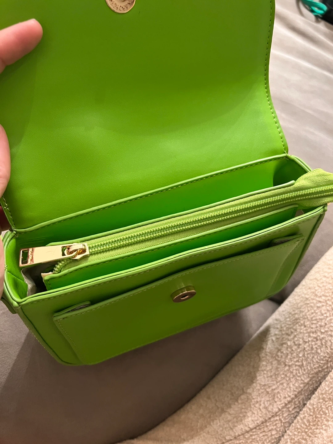 Mimi MUÀ Crossbody Bag - Bright Green Straw & Leather - photo 4