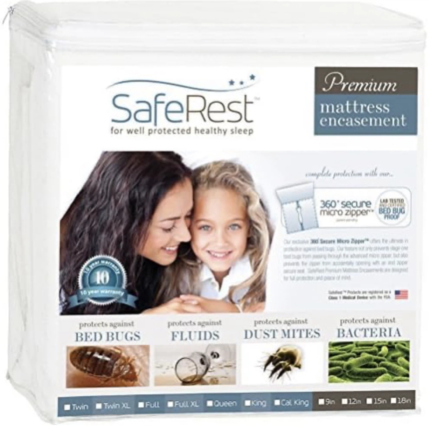 SafeRest Premium Mattress Encasement