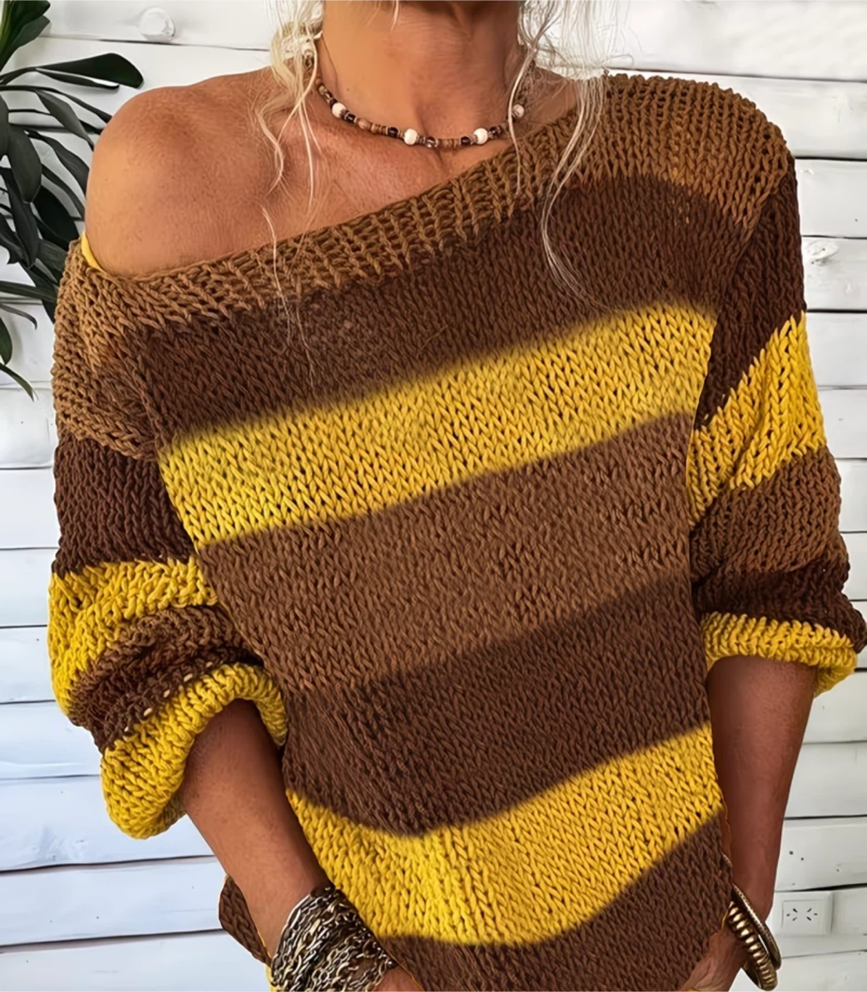 Striped Knit Sweater 🏆
