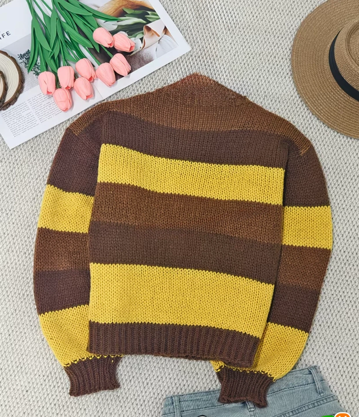 Striped Knit Sweater 🏆 - photo 2