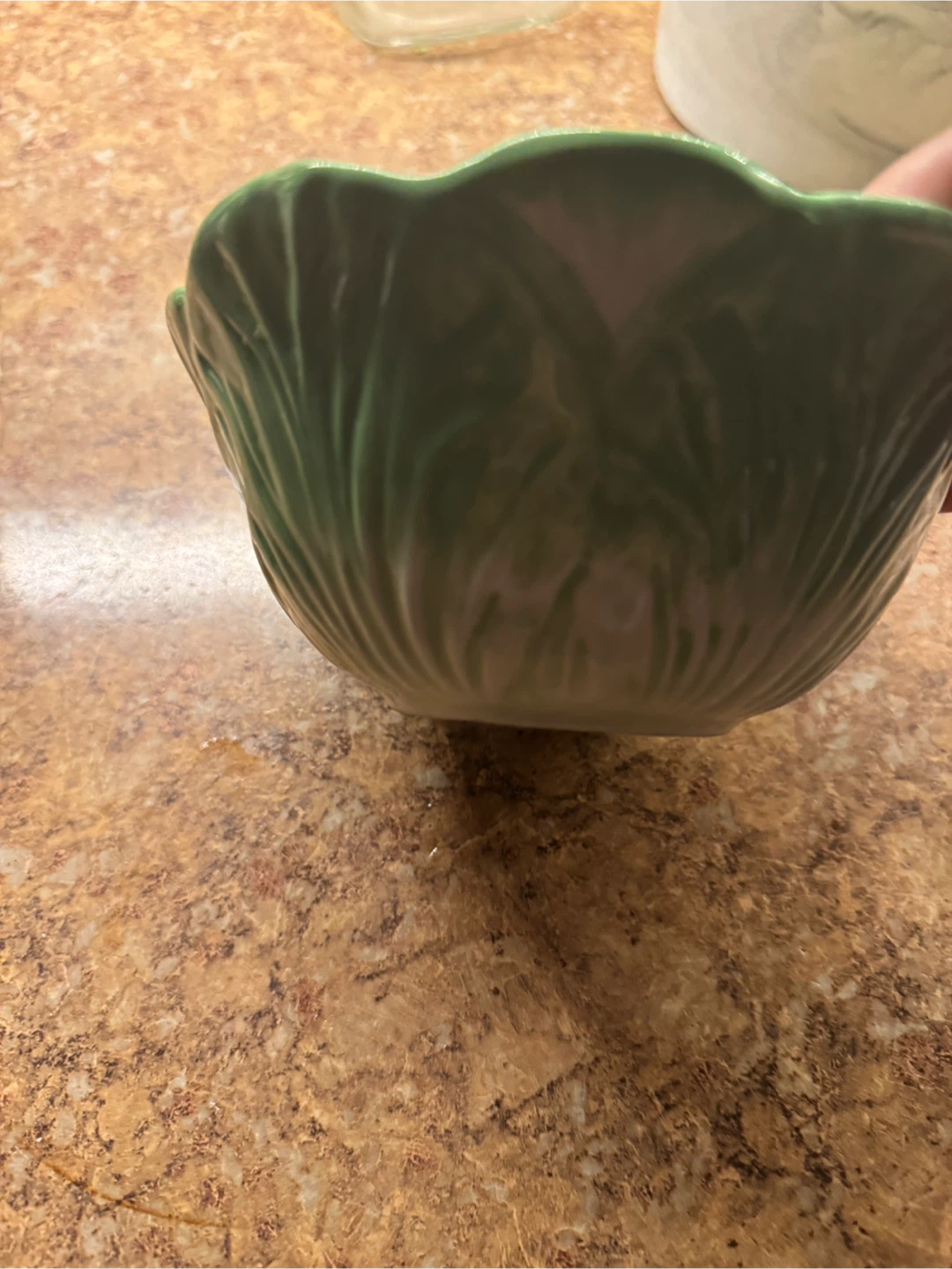 Ceramic Lettuce Bowl with Bunny Decoration - photo 5