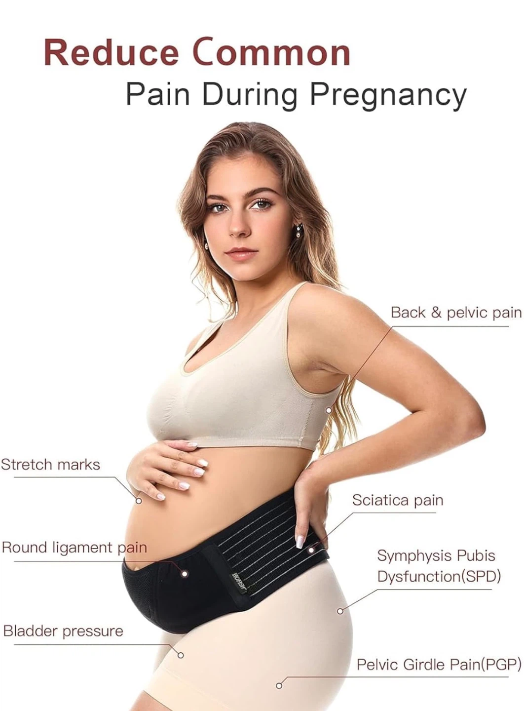 Pregnancy Support Belt for Back and Pelvic Pain 🏆 - photo 2