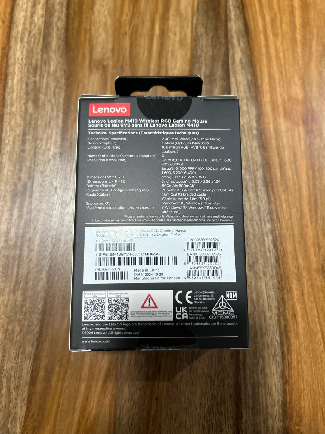 Lenovo Legion M410 Wireless RGB Gaming Mouse - photo 2