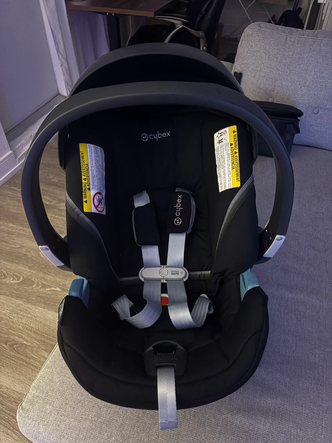 Cybex Aton 2 Infant Car Seat Lavastone Black