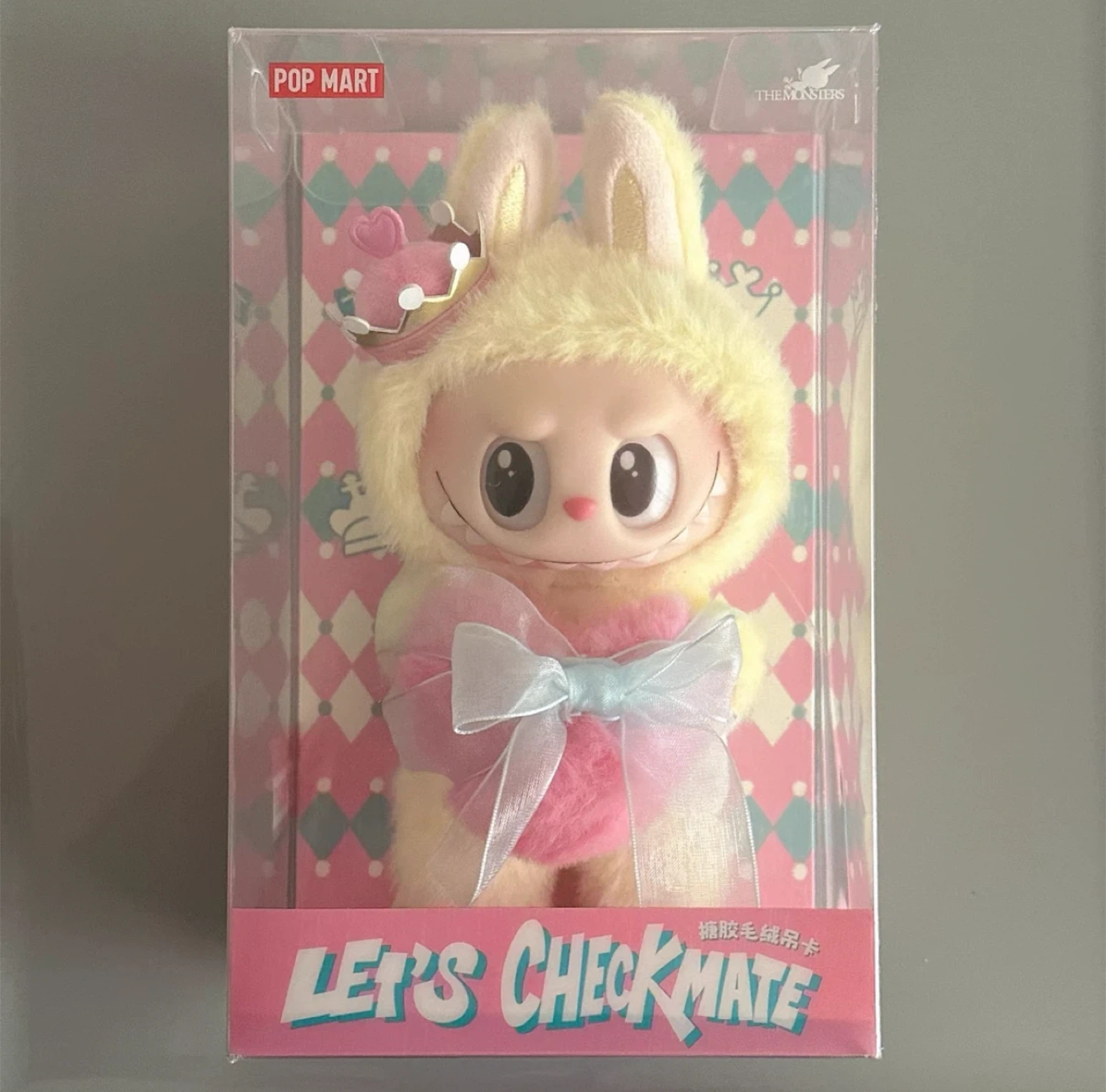 🏆Labubu POP MART The Monsters Let's Checkmate Bunny Plush