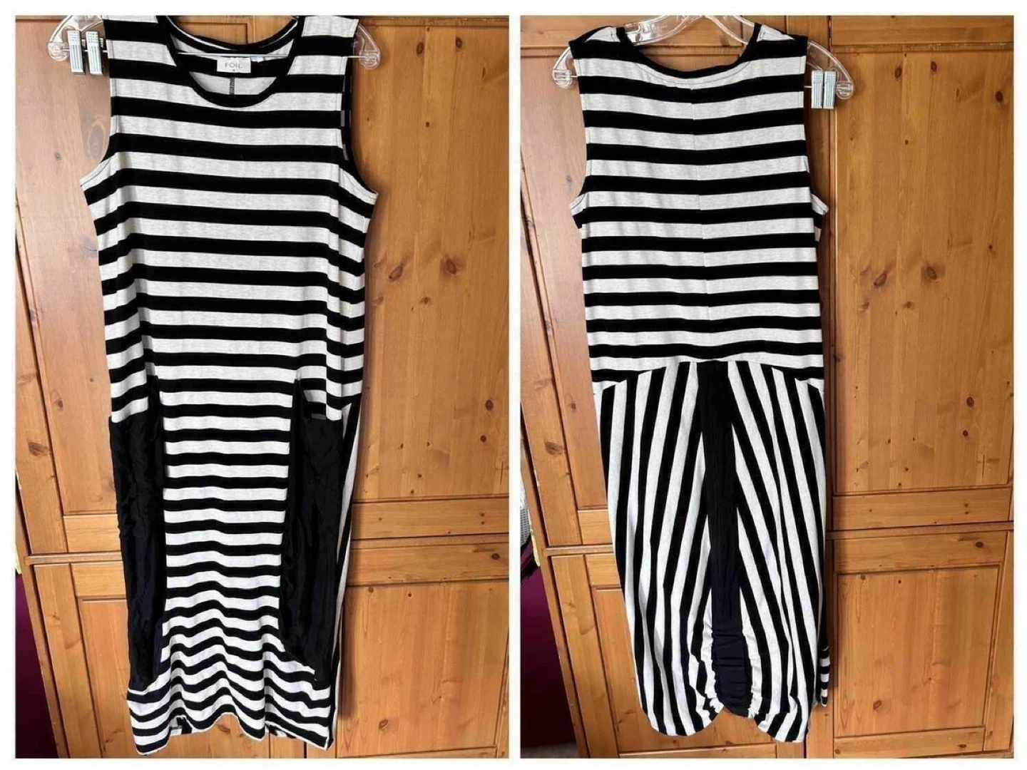 Brand new black & white Midi Dress