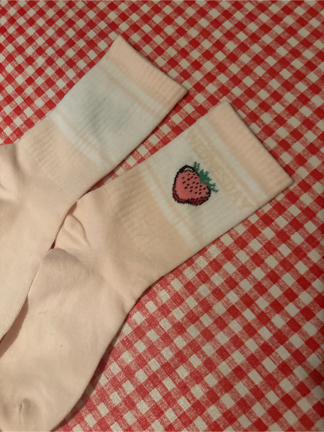 Pink Strawberry Socks - photo 2