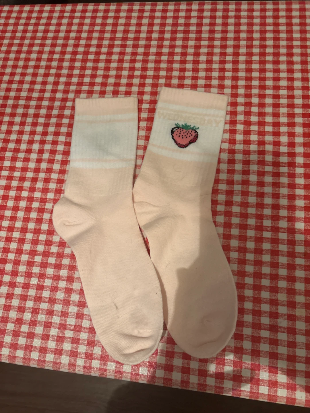 Pink Strawberry Socks