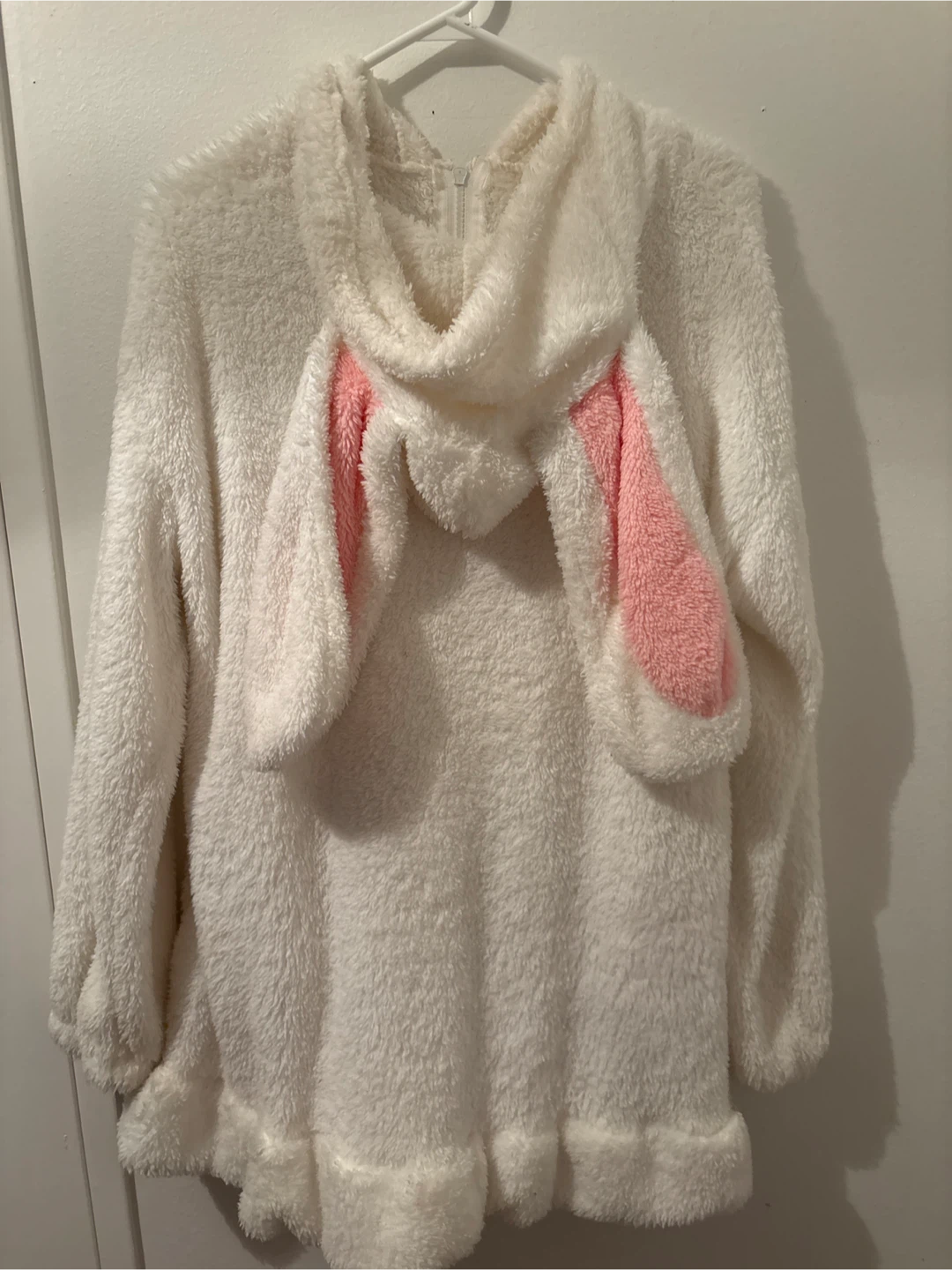 White Fuzzy Bunny Hoodie - photo 2
