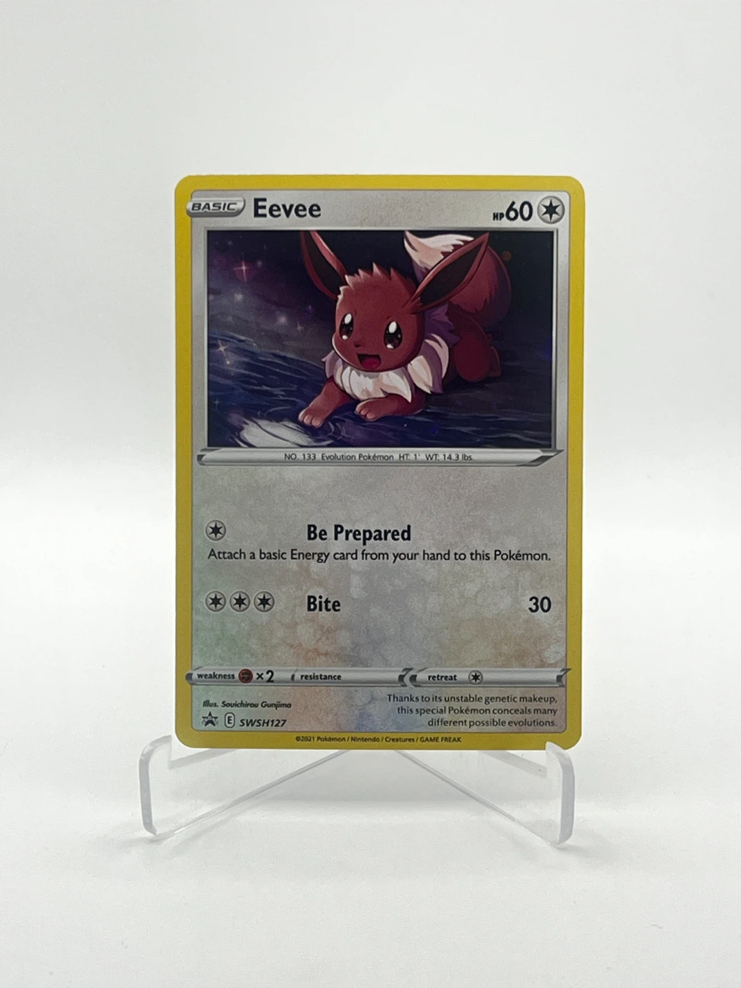 Evee promo card *Swirl holo* SWSH127 M/NM