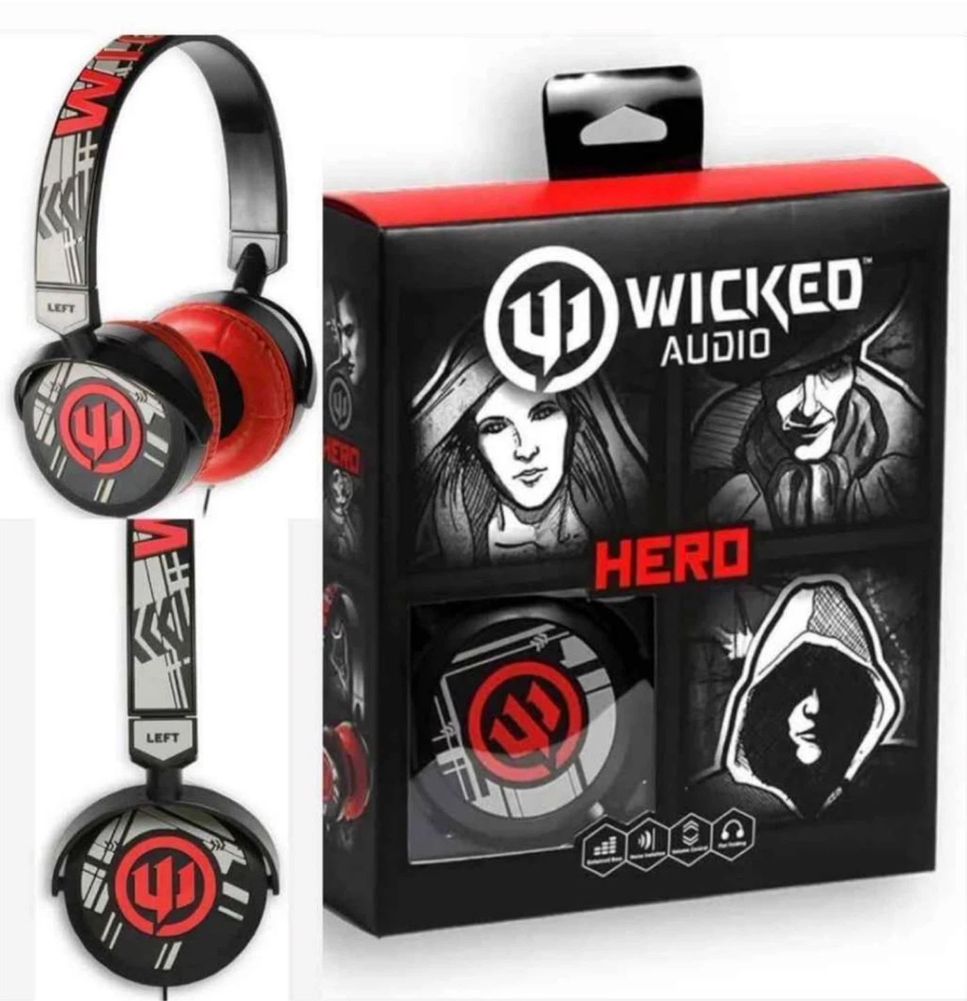 Wholesale 200 x Wicked Audio Hero Headphones