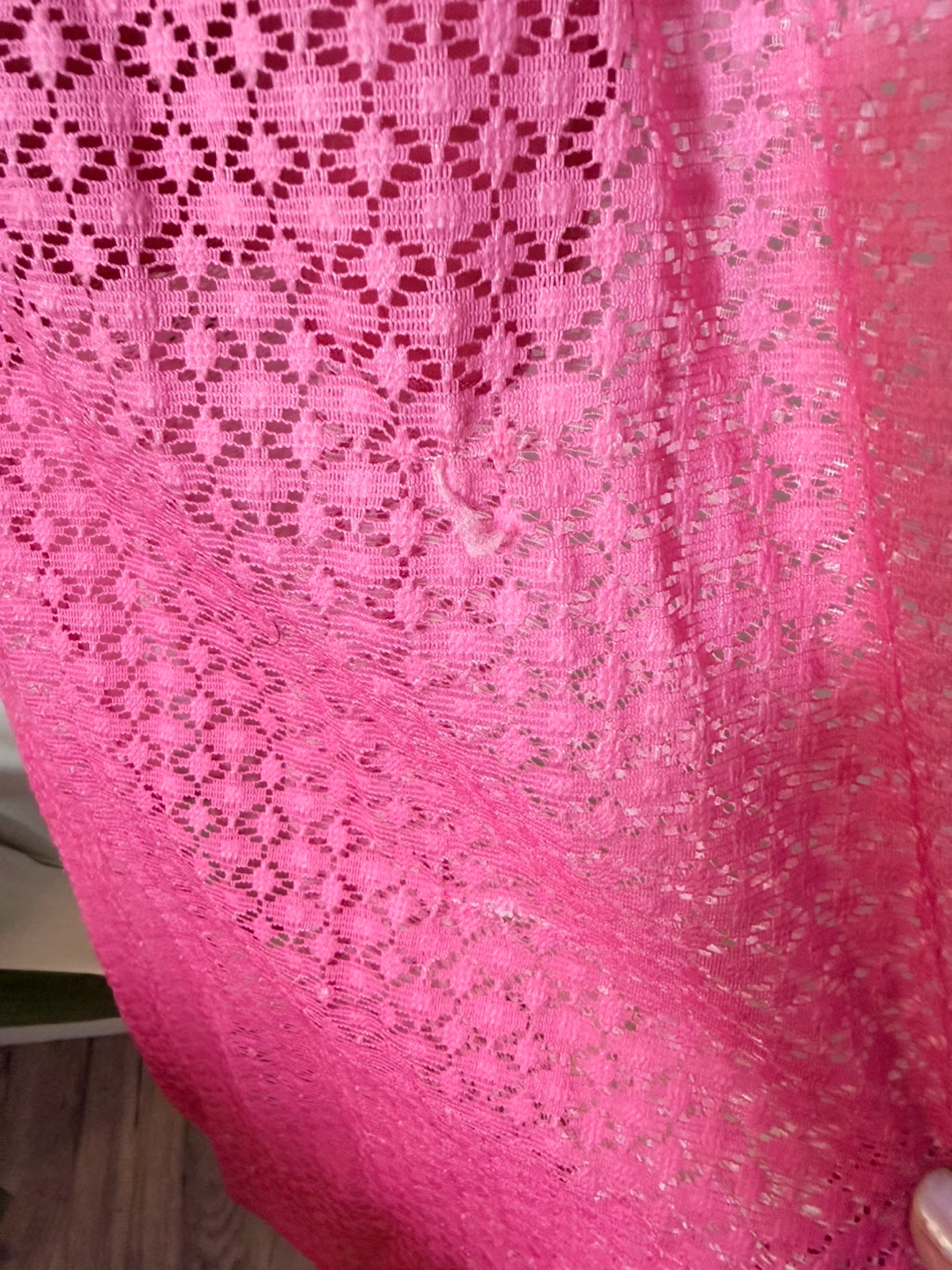 🏆Paper Doll Women's Pink Lace Maxi Dress Size 12 - photo 4