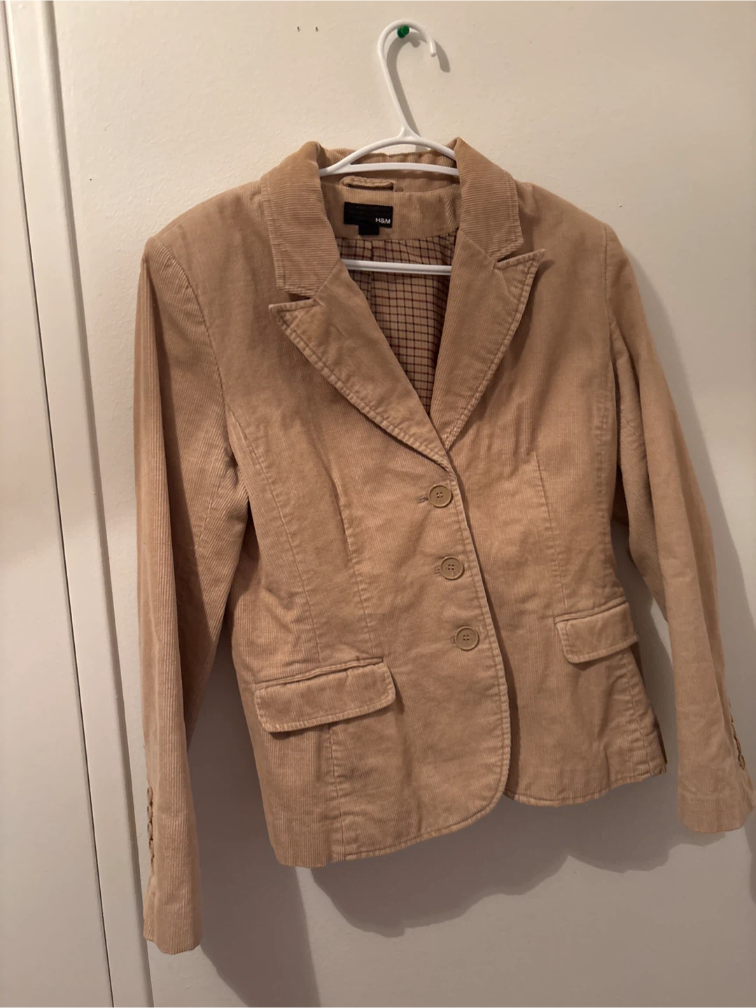 H&M Tan Corduroy Blazer Jacket - US Size 10