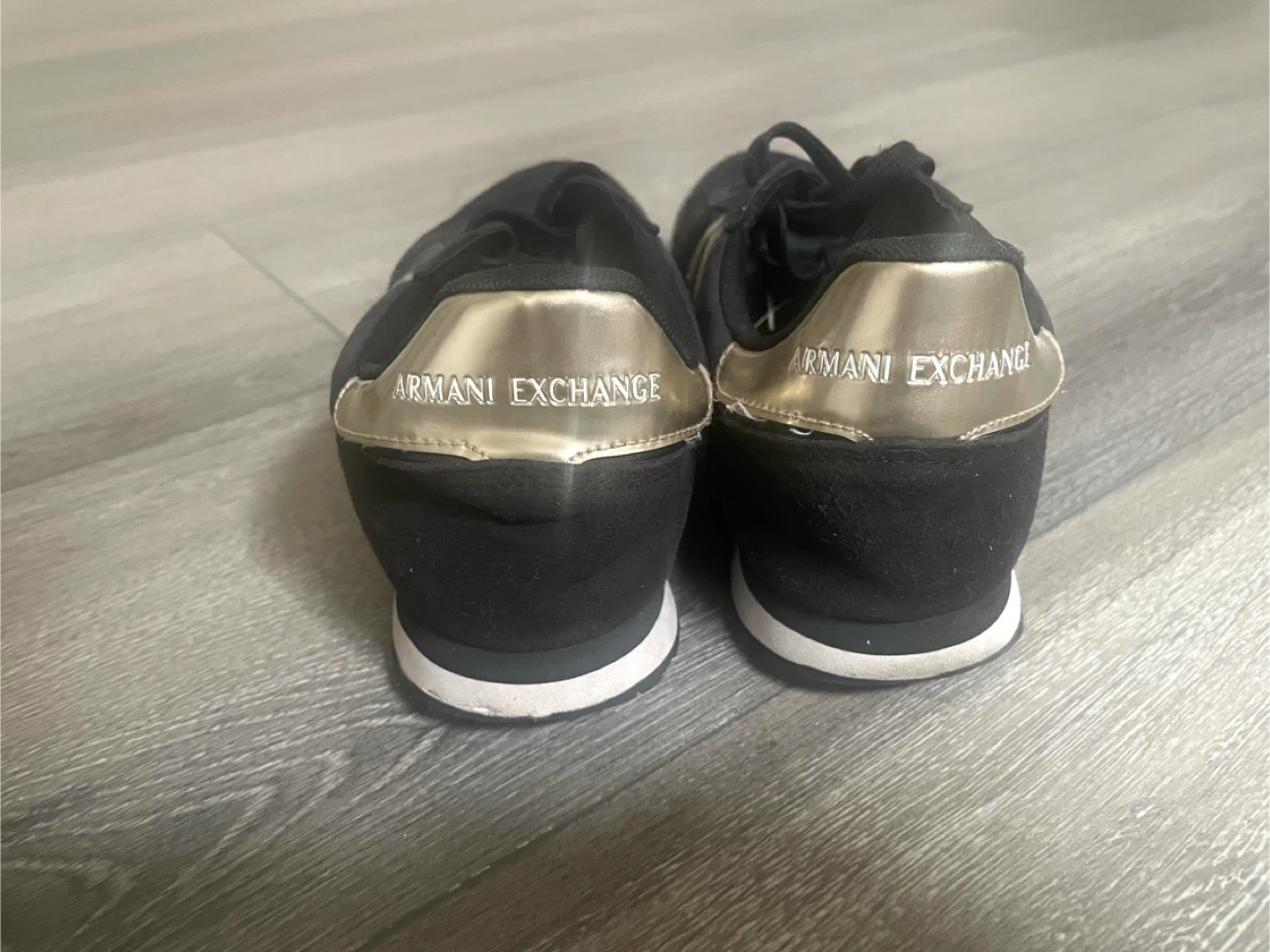 Armani Exchange Black & Gold AX Sneakers - photo 3