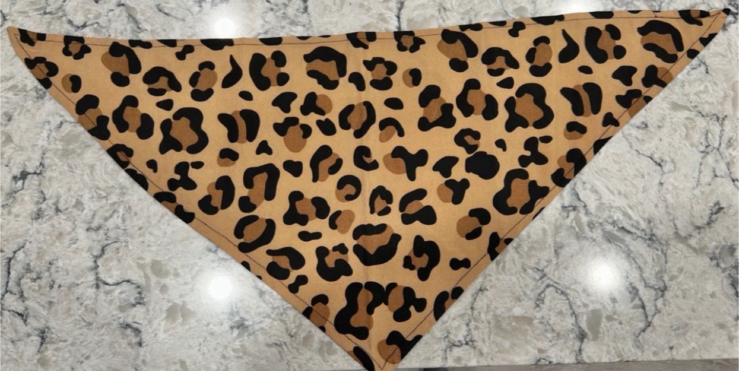 Leopard Print Pet/Children’s Bandanas
