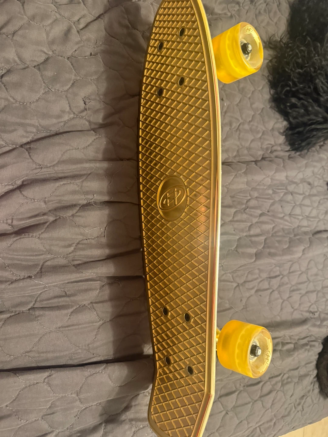 Gold Penny Board Skateboard