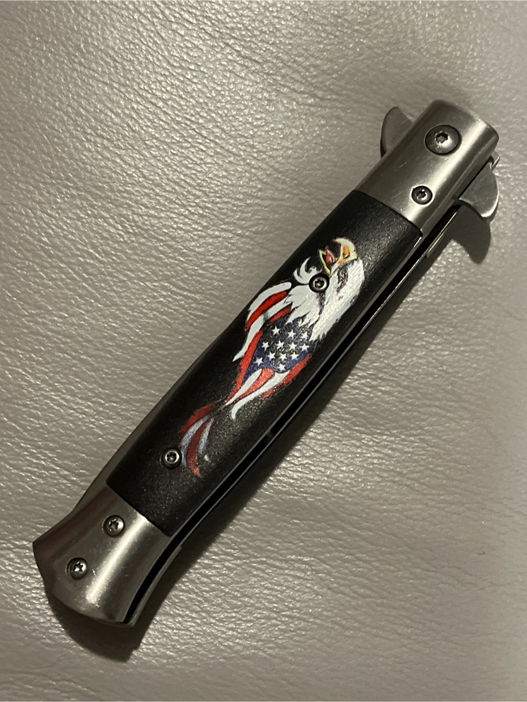 Knife with Eagle Design
