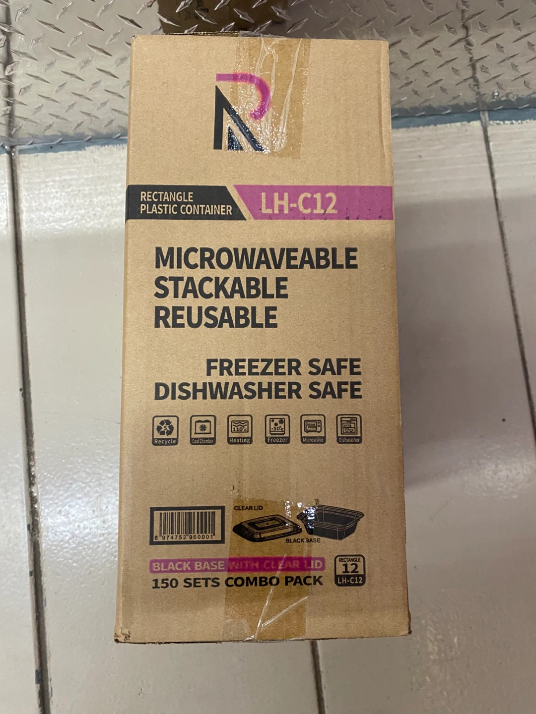 Rectangle Plastic Container Combo Pack - 150 Sets