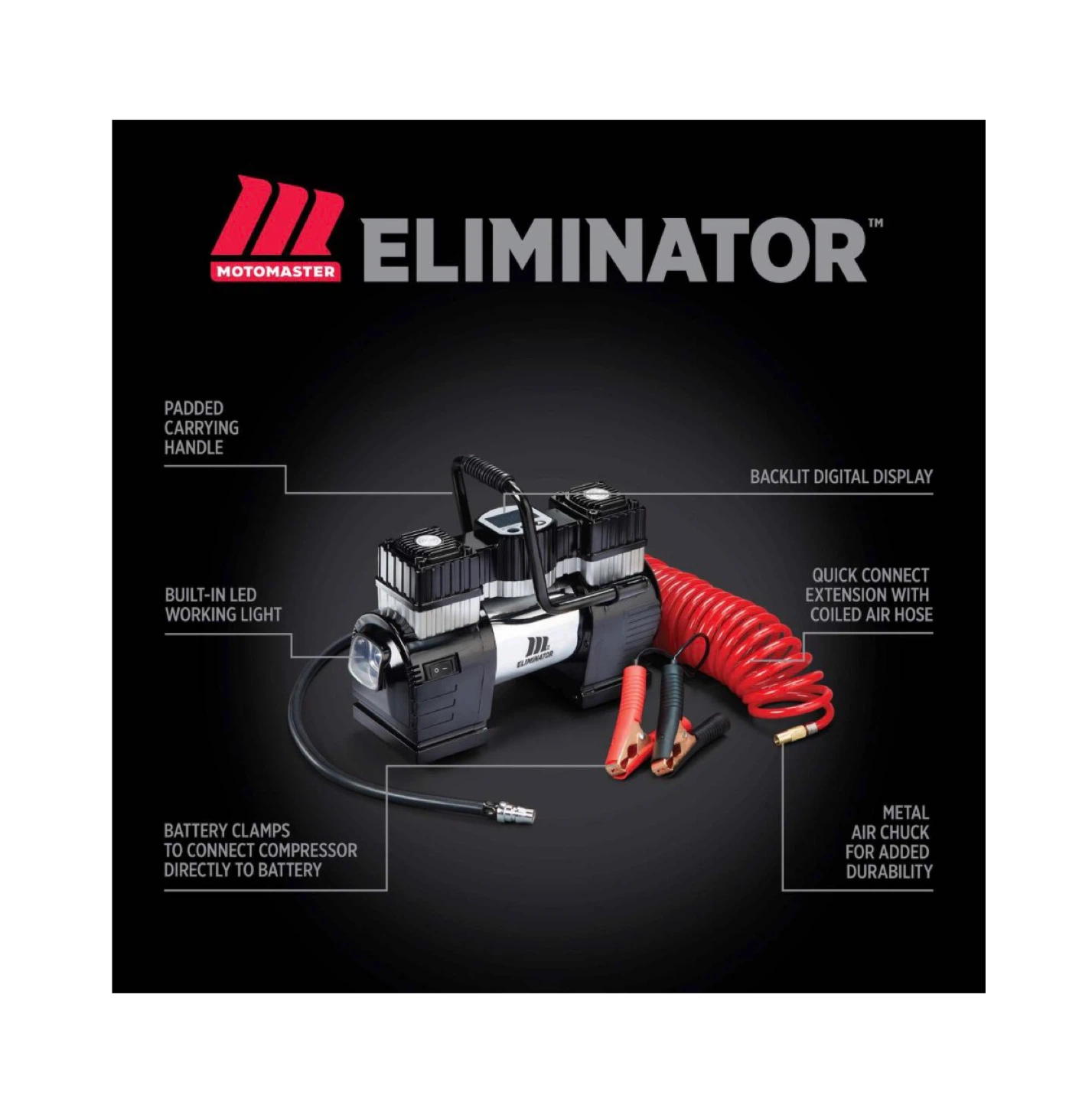 Motomaster Eliminator Digital Tire Inflator Compressor - photo 2
