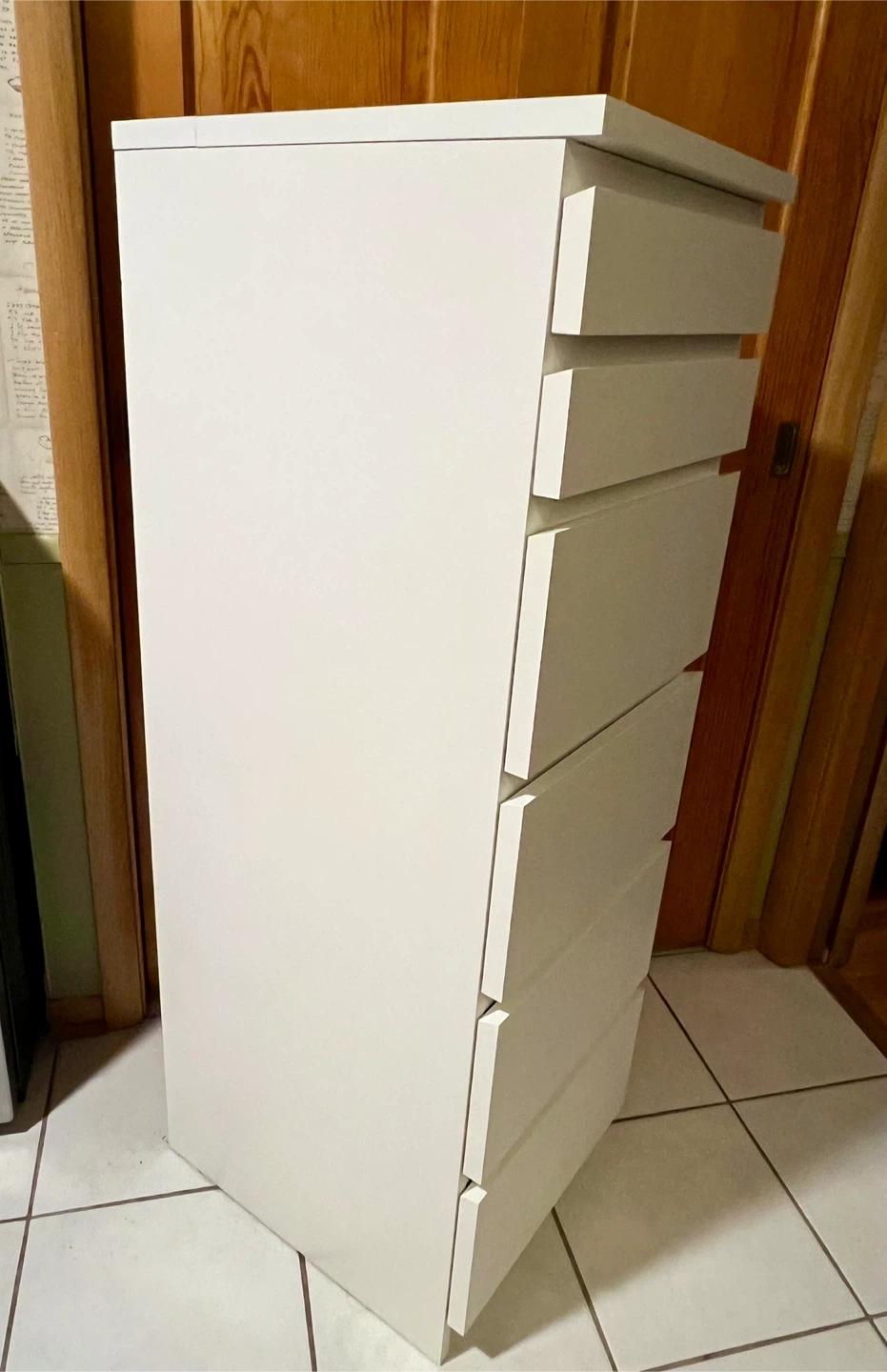 IKEA white 6 drawer dresser w/mirror/jewelry storage - photo 2