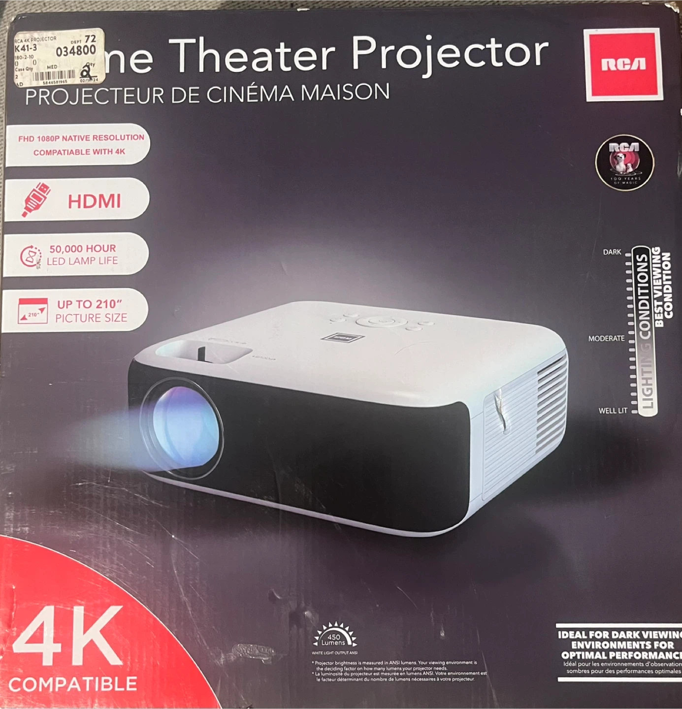 RCA Home Theater Projector