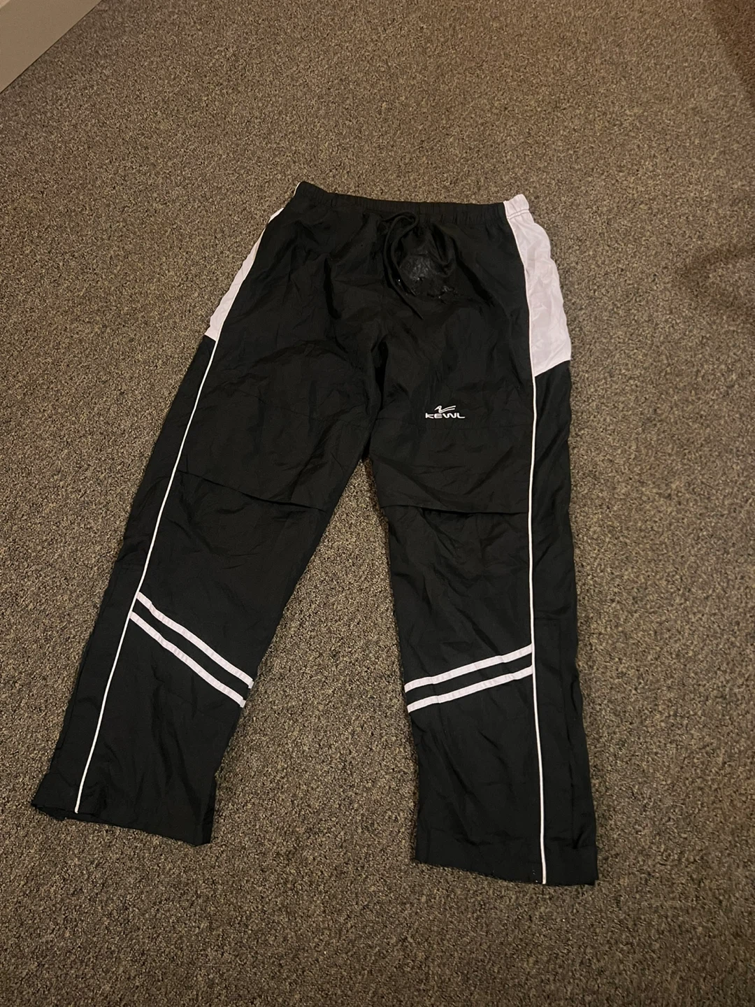 Kewl Black Polyester Track Pants - Size L