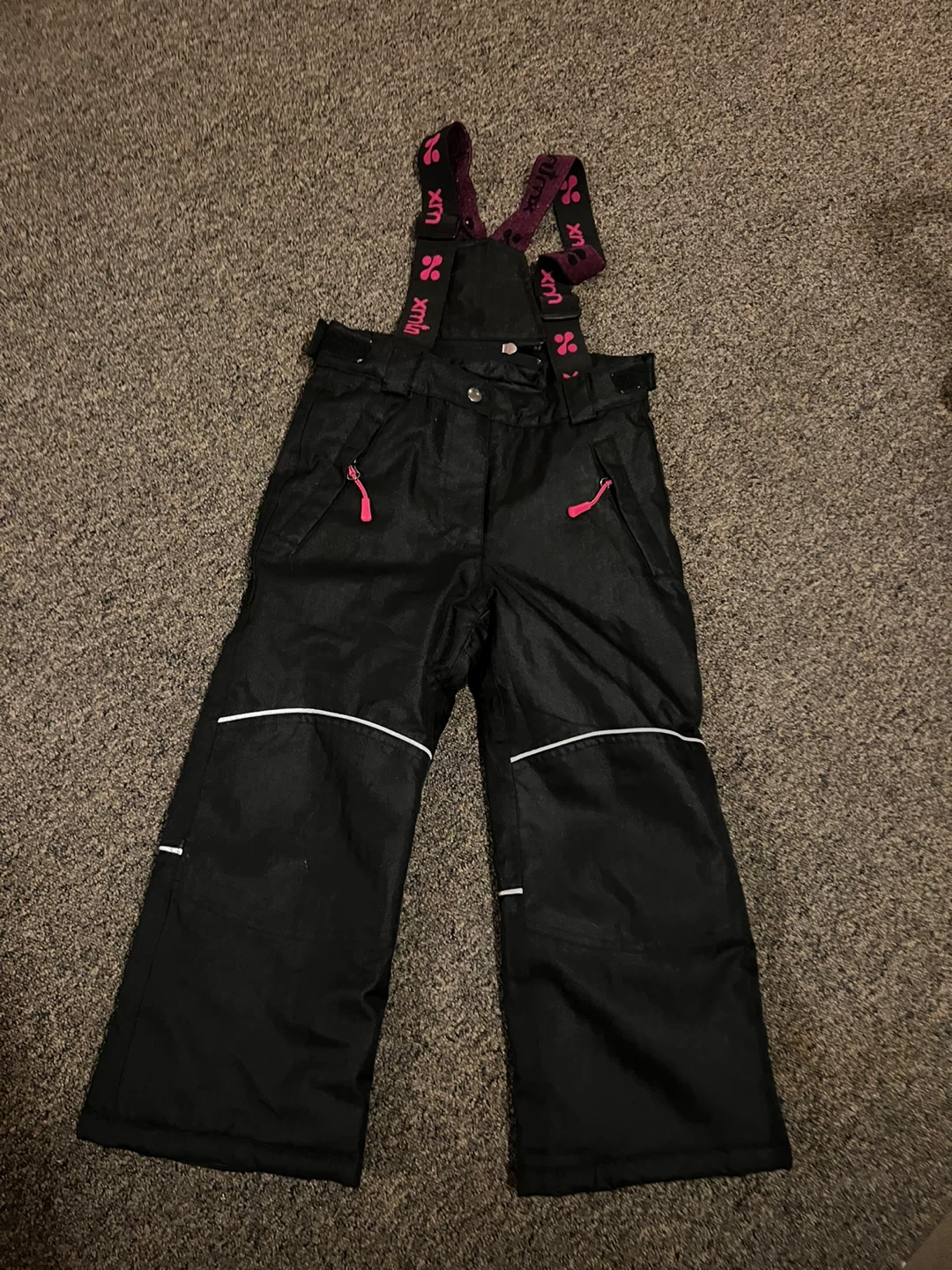 XMTN Black Ski Snow Pants Bib Overalls Size 5 - photo 2