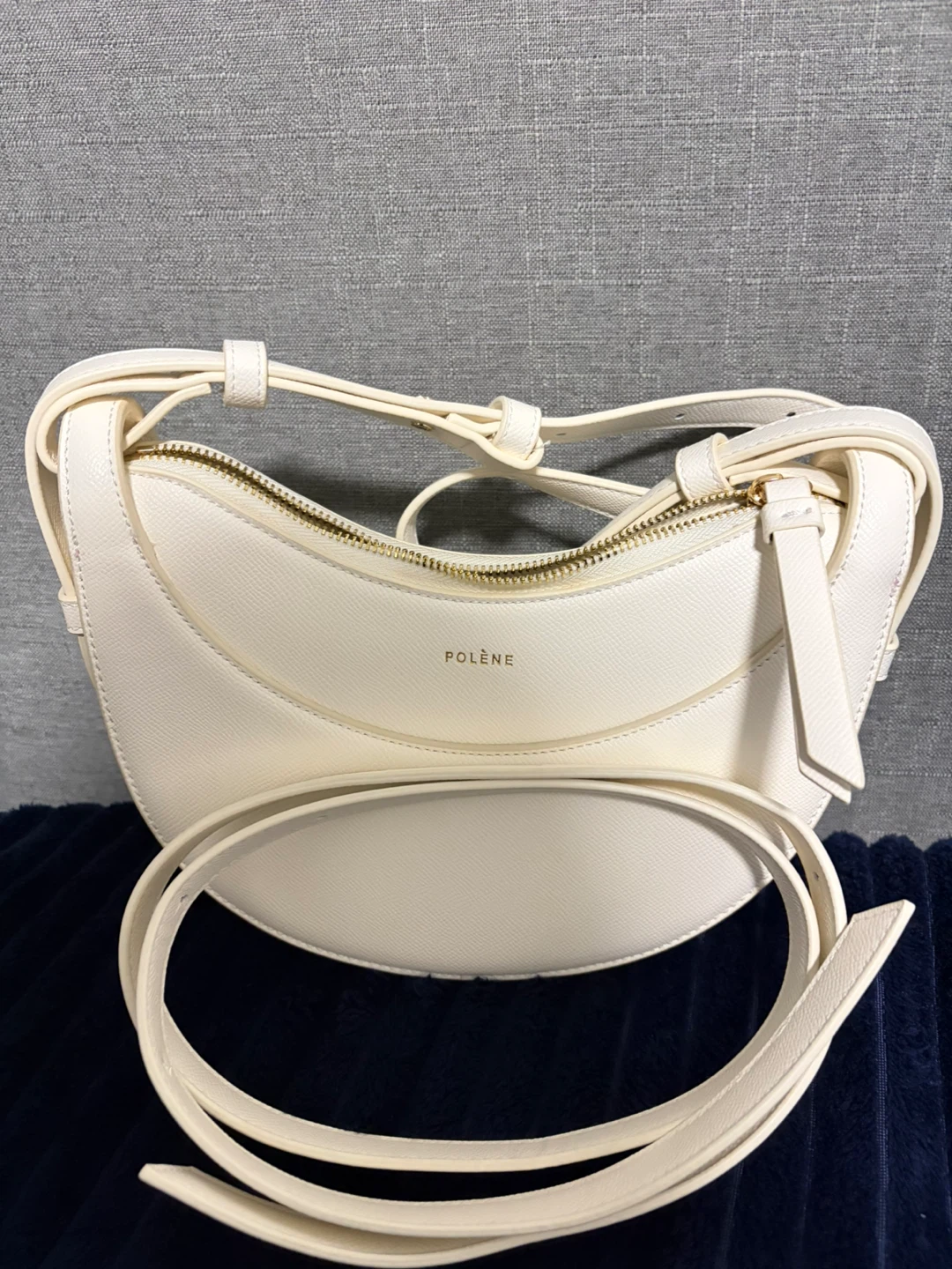 Polène Numéro Dix Edition Textured Chalk Bag