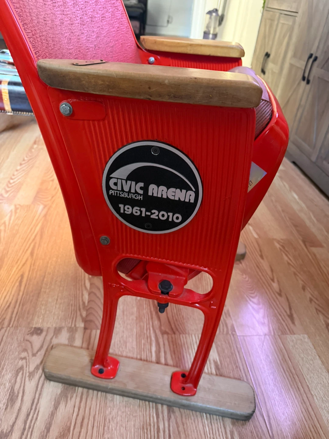 Authentic collectors Pittsburgh Penguins Civic Arena chair