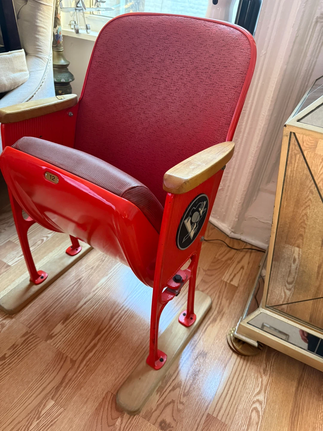 Authentic collectors Pittsburgh Penguins Civic Arena chair - photo 4