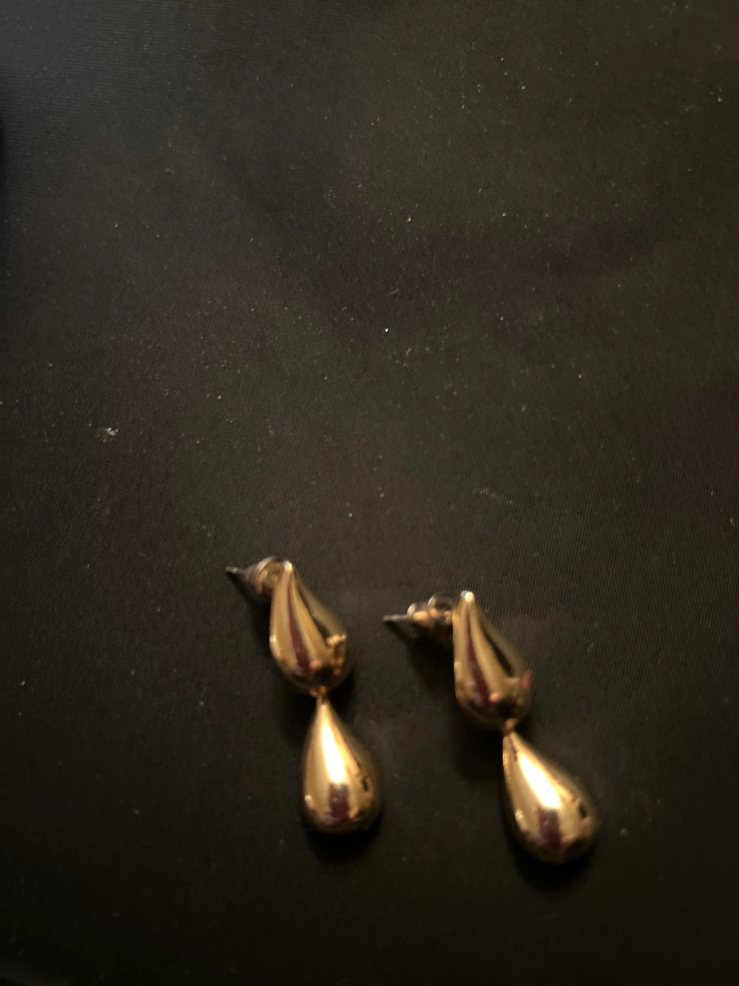 Gold Teardrop Dangle Earrings - photo 2