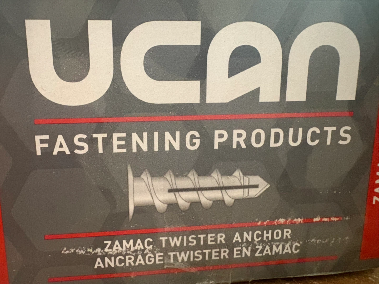 UCAN Zamac Twister Anchors #6-8 - QTY 100 - photo 3