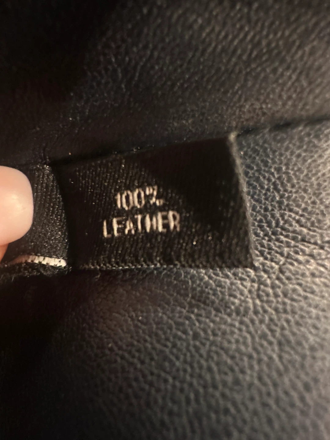 Men's Black Leather Motorcycle Jacket - photo 5