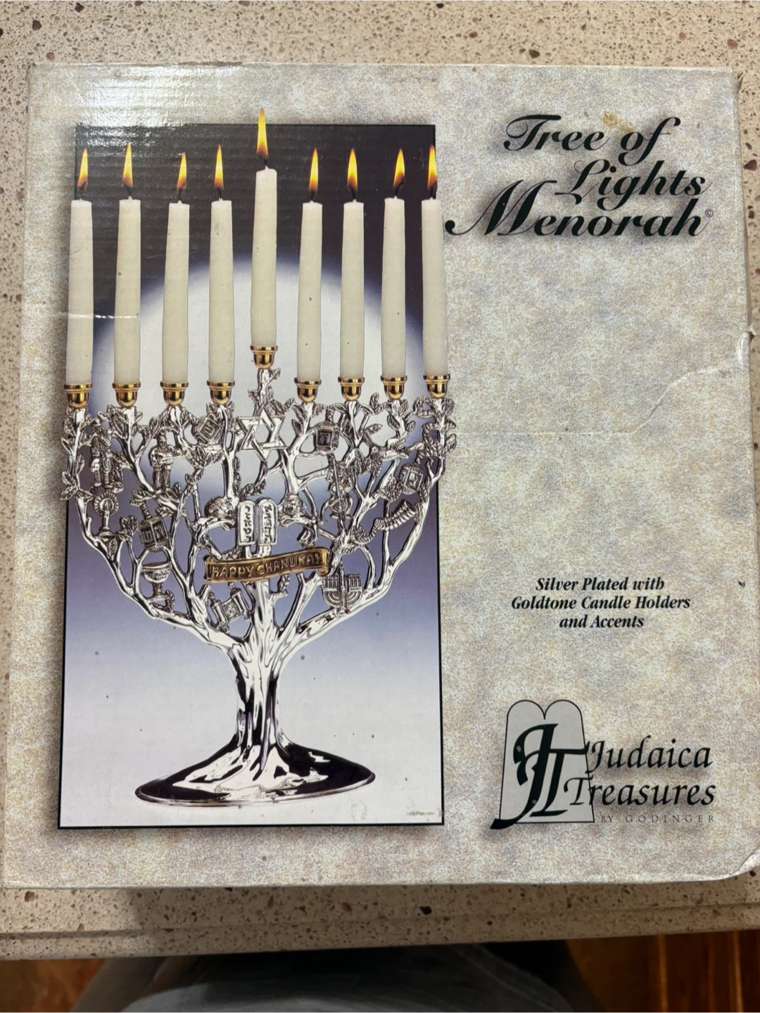Judaica Treasures by Godinger Tree of Lights Menorah