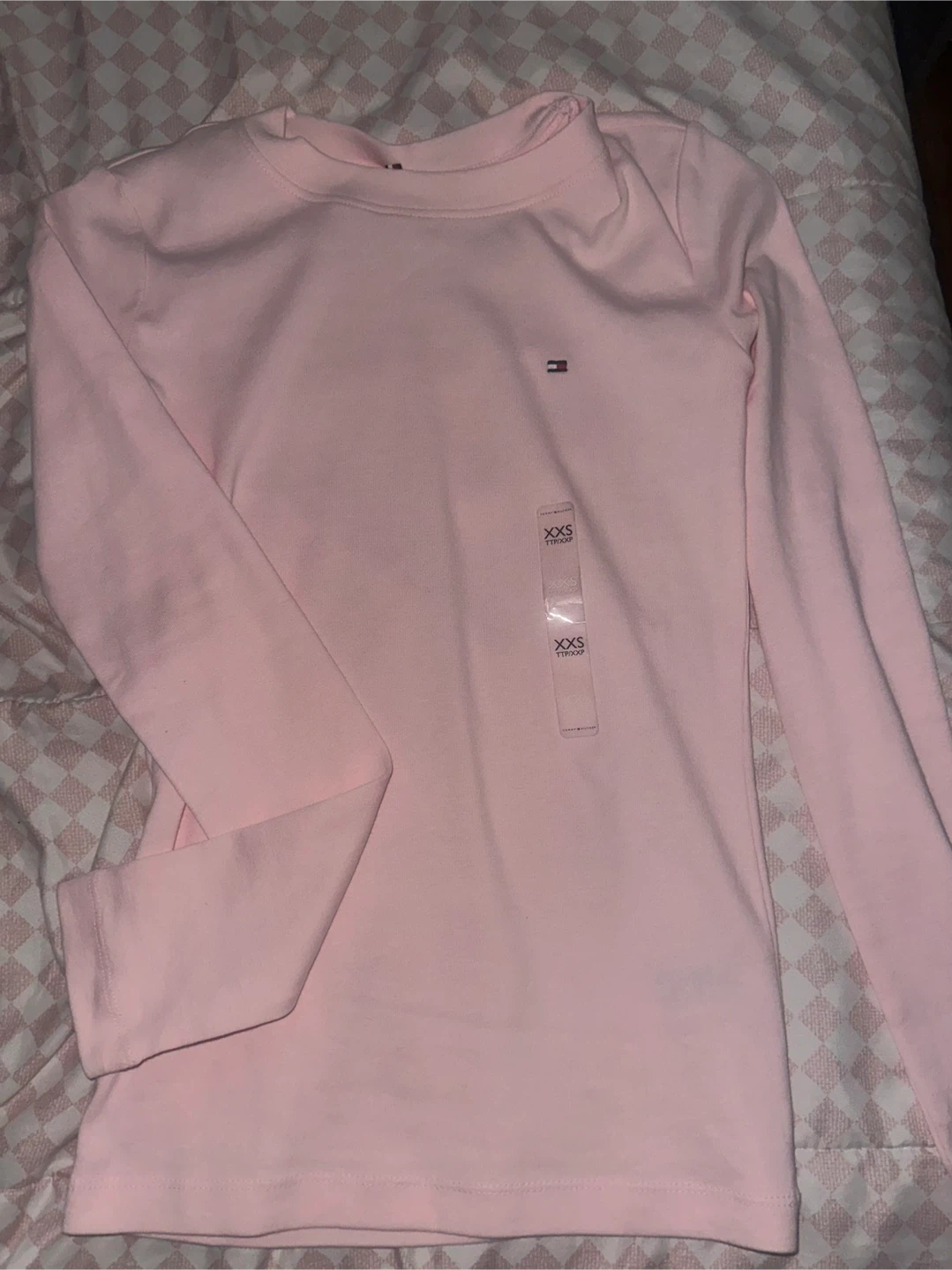 Tommy Hilfiger Pink Long Sleeve Shirt XXS